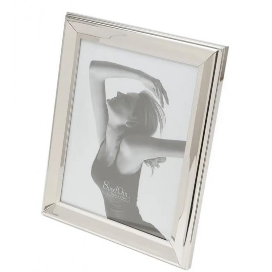 Porta Retrato 10x15cm Perene Liso Prata Aco Inox